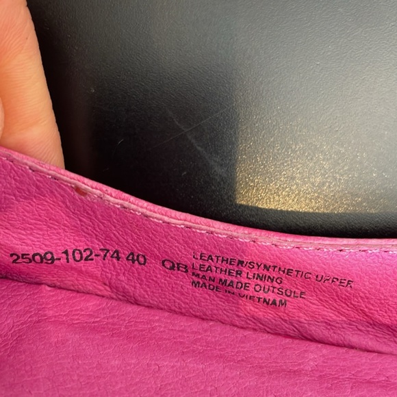 Vagabond Leather Slingback Flat Shoes Sandals Open Toe Pink Stripes 9.5 - Picture 7 of 9